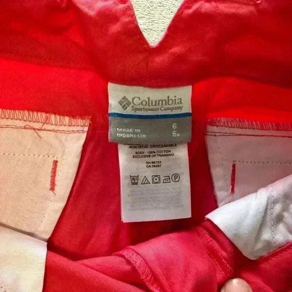 Columbia Kenzie Cove Short Everyday Chinos Casual Active In Coral Size 6 Women’s - Picture 4 of 6